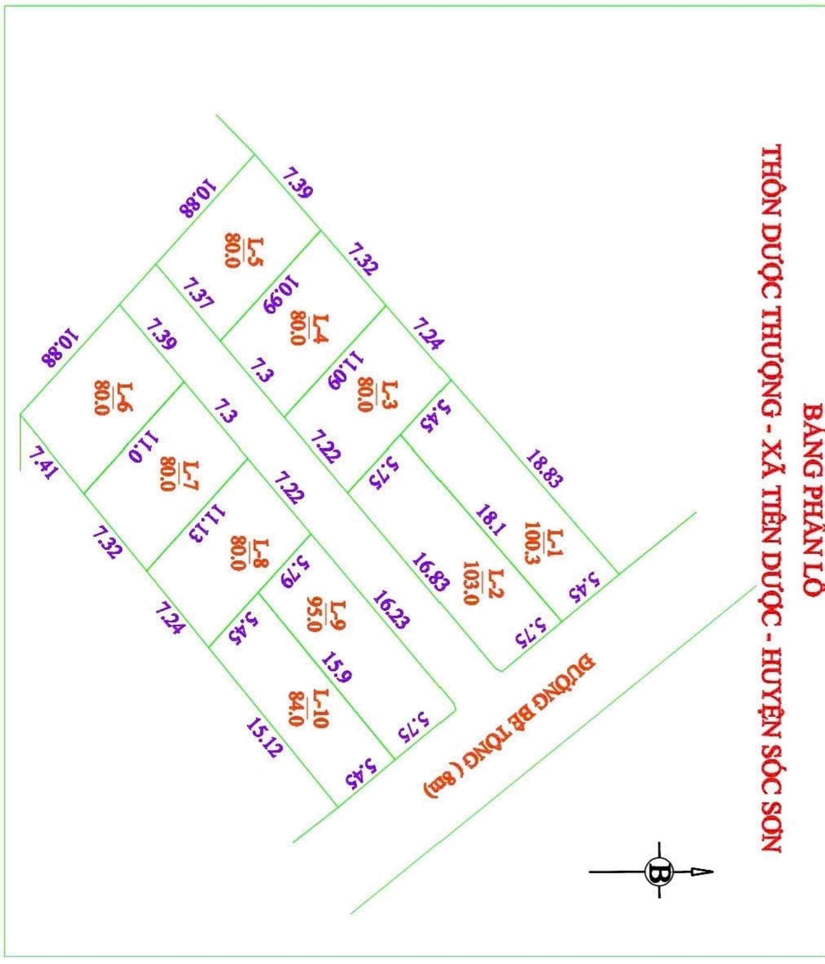 Bán đất thôn Tiên Dược, Sóc Sơn, Hà Nội, mặt tiền rộng, đường ô tô tải