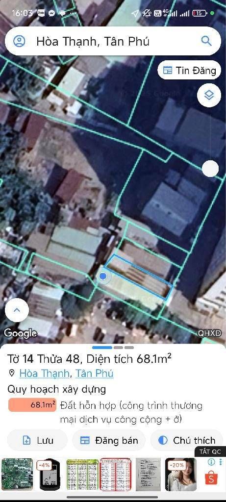 Bán nhà riêng 2 tầng 67.5m2 tại quận Tân Phú, giá 4.9 tỷ