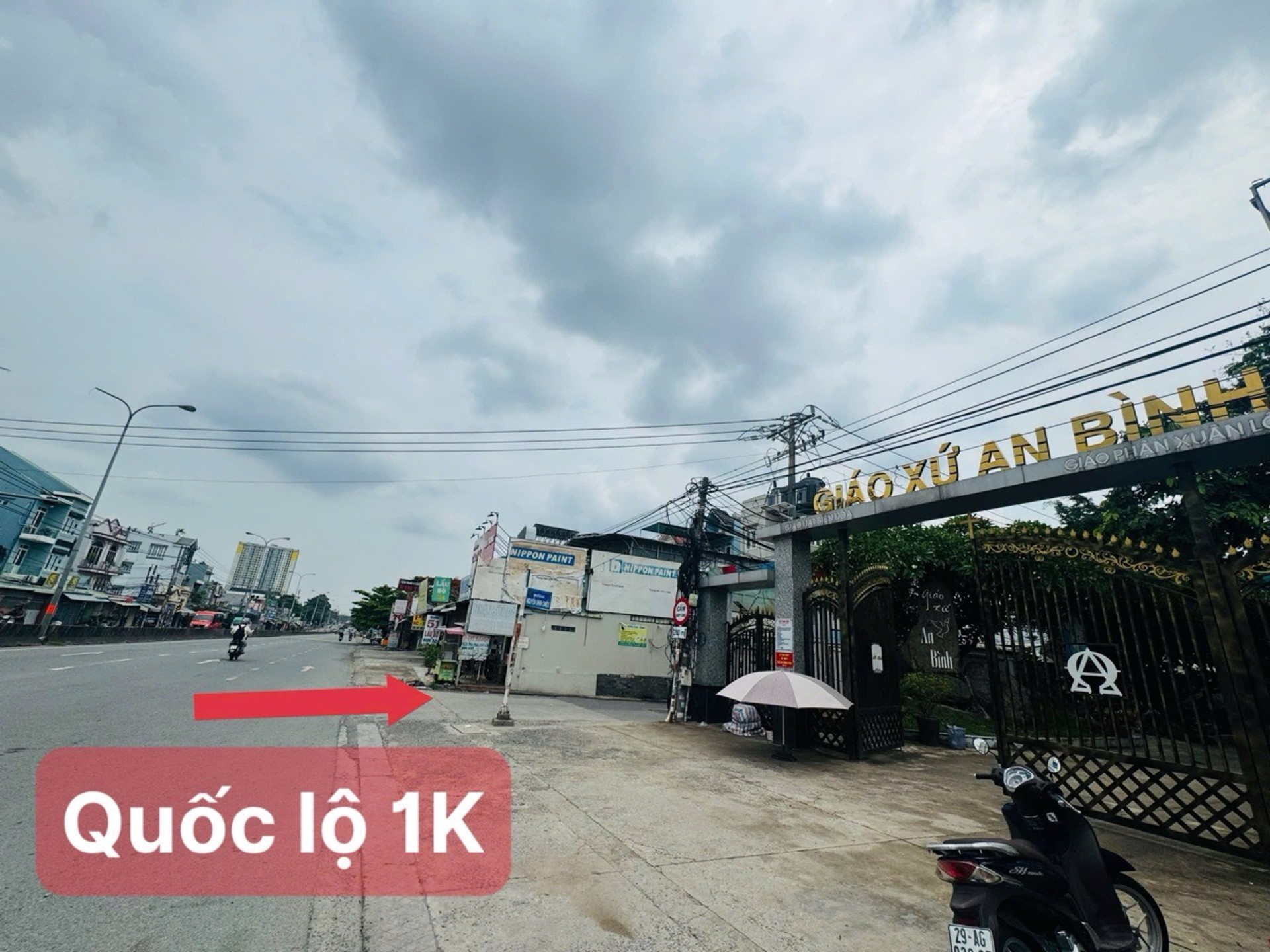 Bán đất 100m2 hướng Tây Bắc tại phường Đông Hoà
