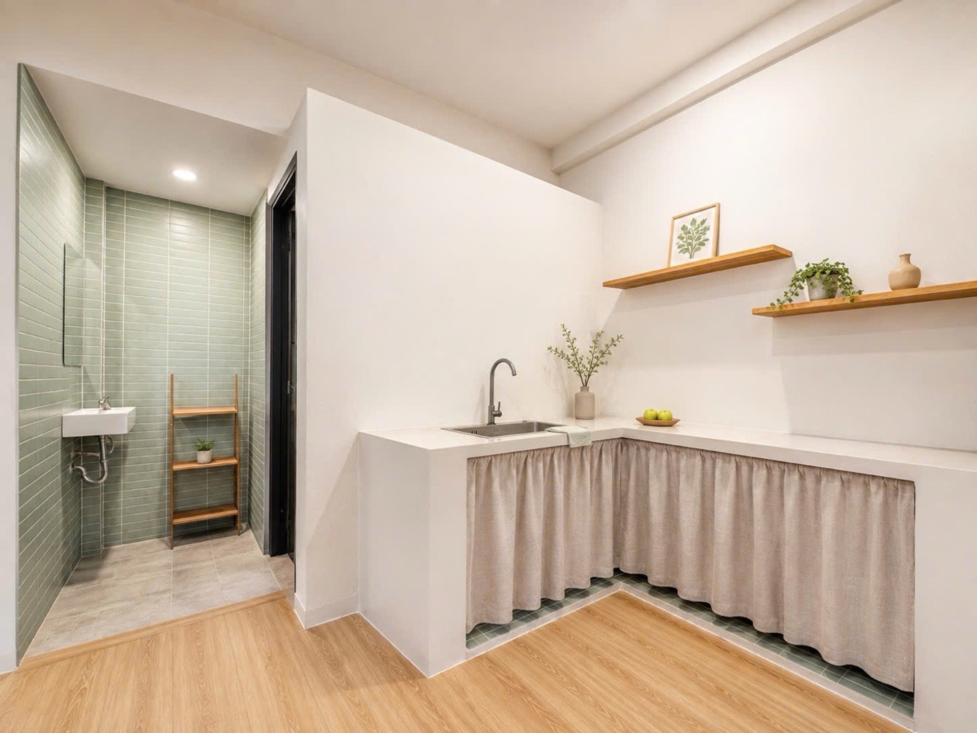 Nhà hiện đại gần CLB Lan Anh, phong cách tối giản, sẵn ở