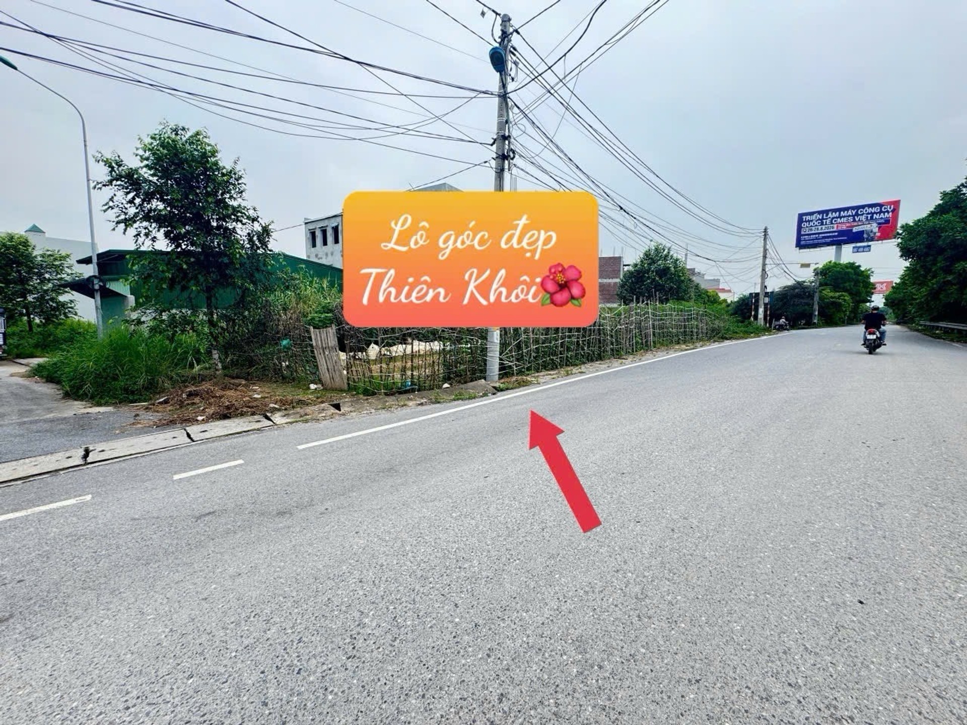 Bán đất lô góc 2 mặt tiền rộng 143m2 tại Trung Hoà Từ Sơn