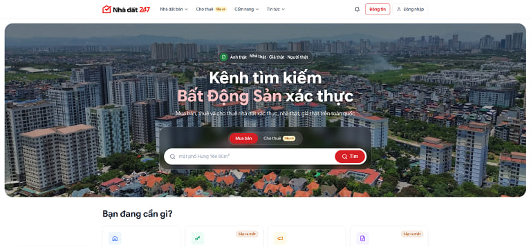 Tìm hiểu các trang đăng tin bất động sản là cách khảo giá nhà đất phổ biến